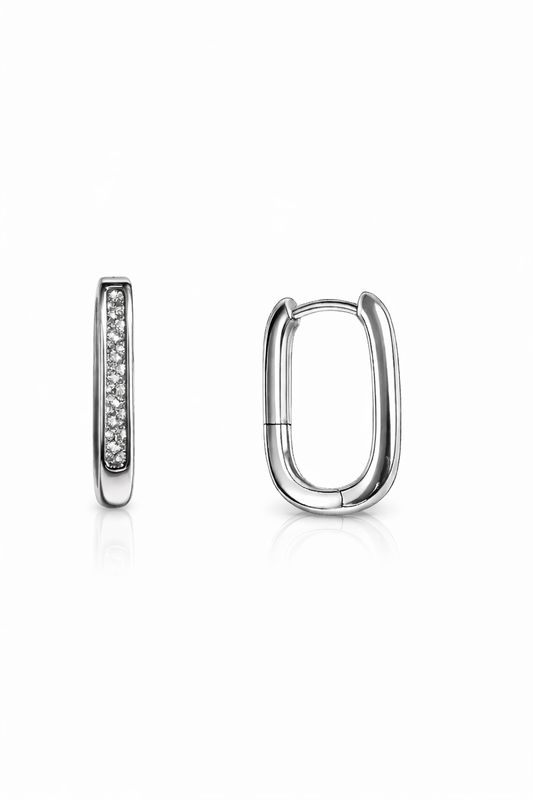 The Silver Glint Hoop